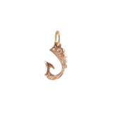 Fish hook Pendant Small 14K Gold (YG, RG, WG)