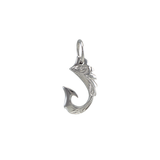 Fish hook Pendant Small 14K Gold (YG, RG, WG)