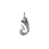Fish hook Pendant Medium 14K Gold (YG, RG, WG)