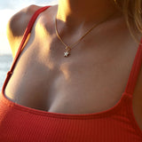 Star Diamond Pendant 14K Gold (YG, RG. WG)