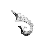 Fish hook Pendant Silver
