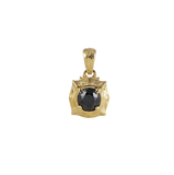 Black Diamond Pendant Small 14K Gold (YG, RG, WG)