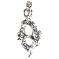 Double Shark Pendant Silver