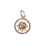 Sun coin Pendant Small 14K Gold (YG, RG, WG)