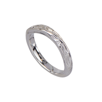 Calm Wave Ring White Gold