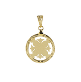 Hawaiian Quilt Pendant Pineapple 14K Gold (YG, RG, WG)