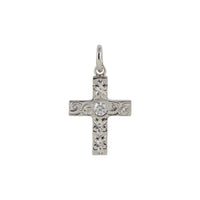 Cross Pendant 14K Gold (YG, RG, WG) with Diamond