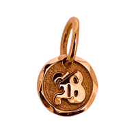 Old English Letter Initial Pendant 14K Rose Gold
