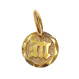 Old English Letter Initial Pendant 14K Yellow Gold