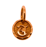 Old English Letter Initial Pendant 14K Rose Gold