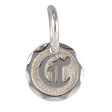 Old English Letter Initial Pendant Small Silver