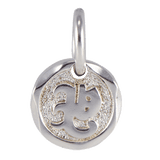 Old English Letter Initial Pendant Small Silver