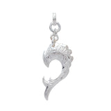 Dolphin Wave Pendant Large14K Gold (YG, RG, WG)