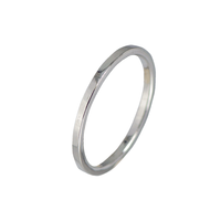 1mm Ring Silver
