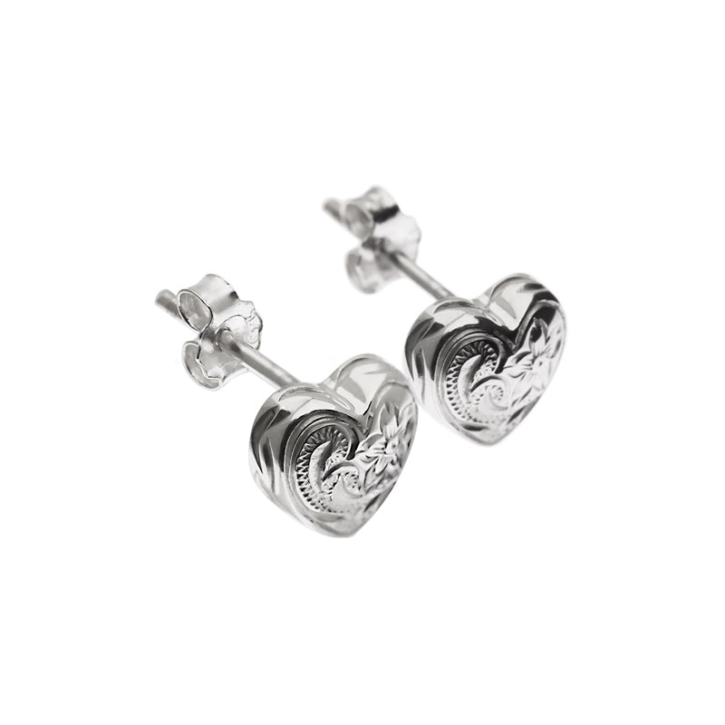 Heart Earrings Silver