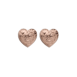Heart Earrings Rose Gold