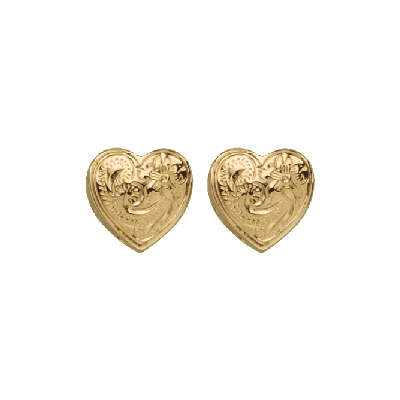 Heart Earrings Yellow Gold