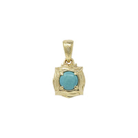 【Online Limited Item】 Turquoise Pendant Large Yellow Gold
