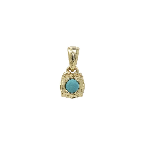 【Online Limited Item】 Turquoise Pendant Small Yellow Gold