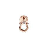 Horseshoe earrings Rose Gold