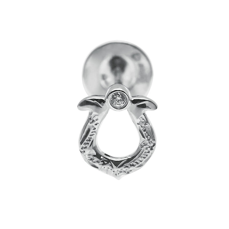 Horseshoe earrings White Gold