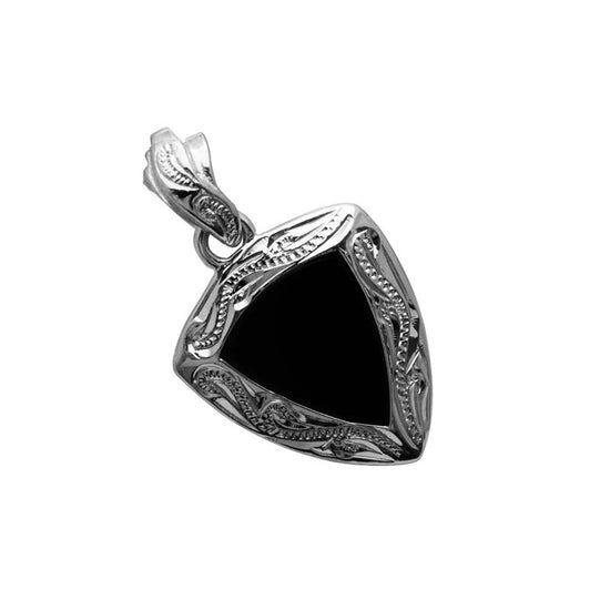Load image into Gallery viewer, Onyx Pendant Silver
