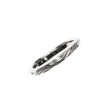 Calm Wave Ring White Gold with Diaomond