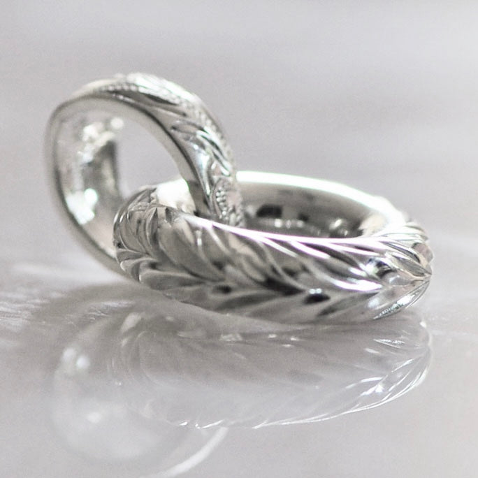 Circle Pendant Top White Gold