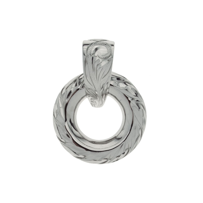 Load image into Gallery viewer, Circle Pendant Top White Gold
