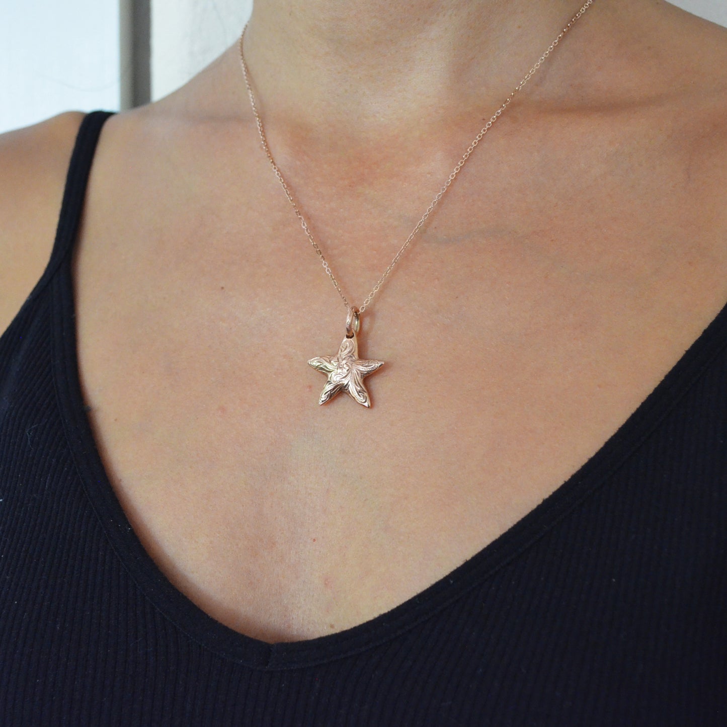 Starfish Pendant Pink Gold*SALE*