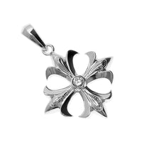 Gothic Cross Pendant Large Silver