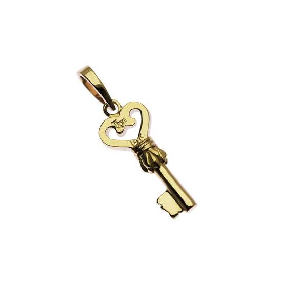 Load image into Gallery viewer, Key Pendant Yellow Gold
