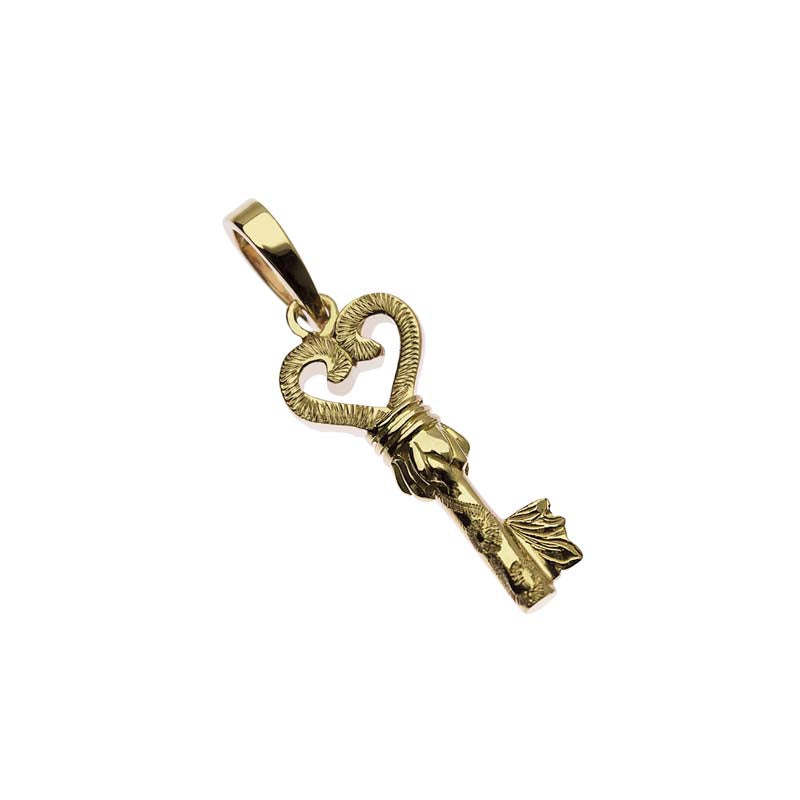 Load image into Gallery viewer, Key Pendant Yellow Gold
