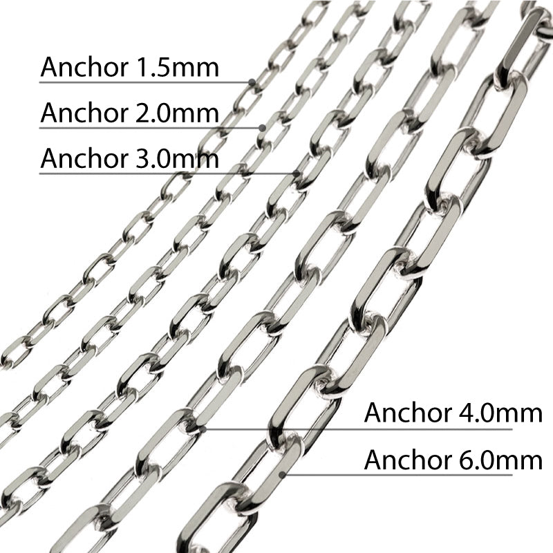 Load image into Gallery viewer, Anchor Chain 925 Silver 1.5mm

