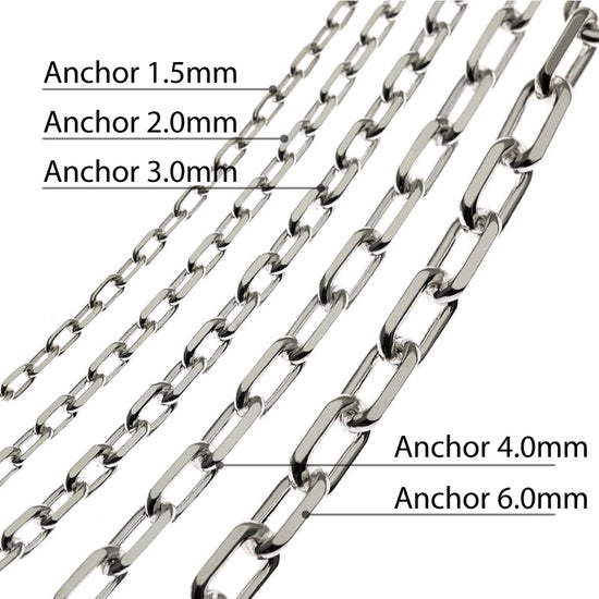 Load image into Gallery viewer, Anchor Chain 925 Silver 1.5mm
