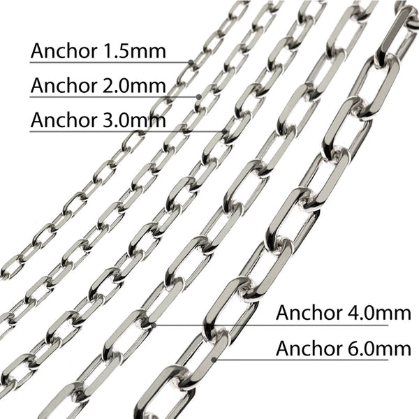 Anchor Chain 925 Silver 1.5mm